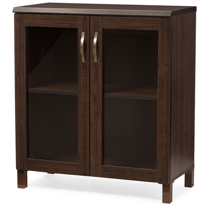 Bowery Hill Curio Cabinet in Dark Brown