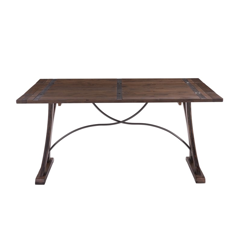 Bowery Hill Rustic Design Folding Top Dining Table