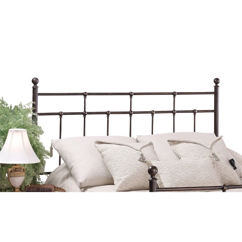 Bowery Hill King Spindle Headboard and Rails in Antique Bronze Homesquare