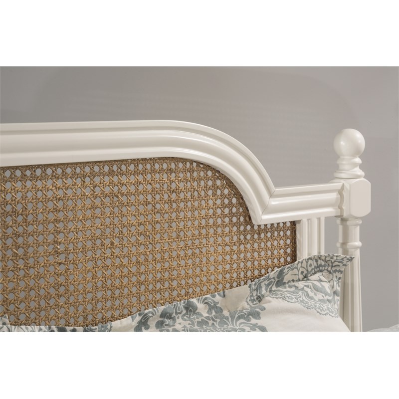 Bowery Hill Traditional King Bed with Metal Bed Rails Included