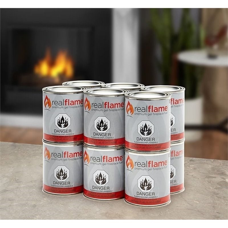 Bowery Hill Traditional 13 oz Gel Fuel 12 Pack for Fireplace