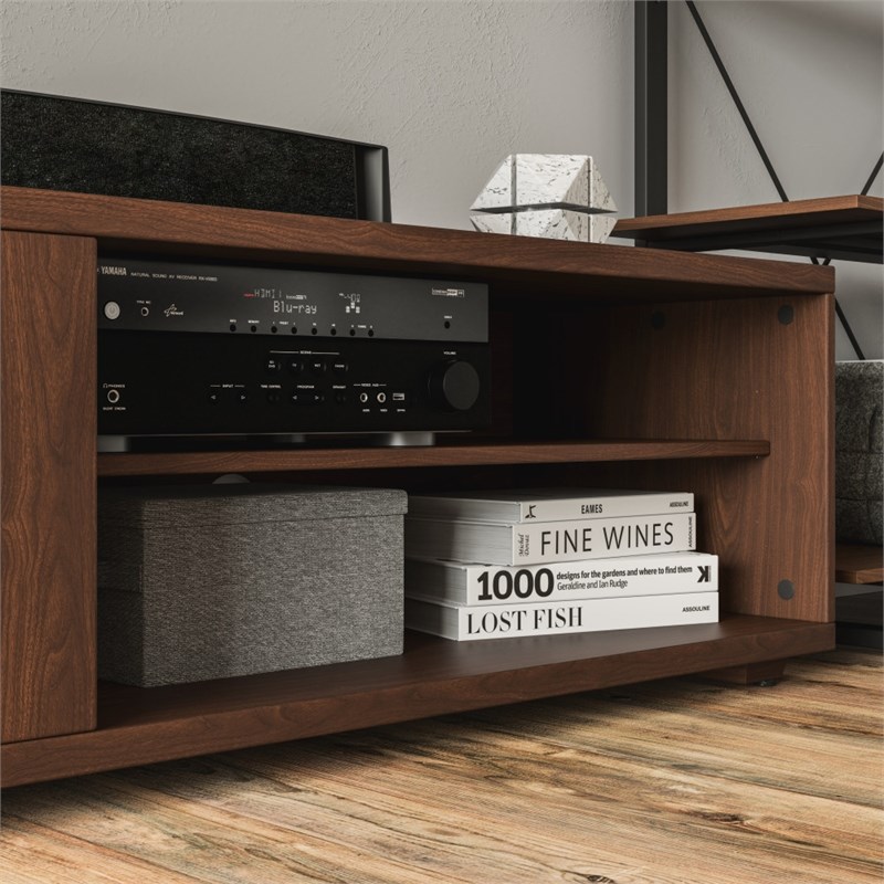 Bowery Hill Contemporary Brown Wood Entertainment Center