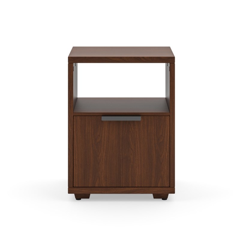 Bowery Hill Contemporary Brown Wood File Cabinet
