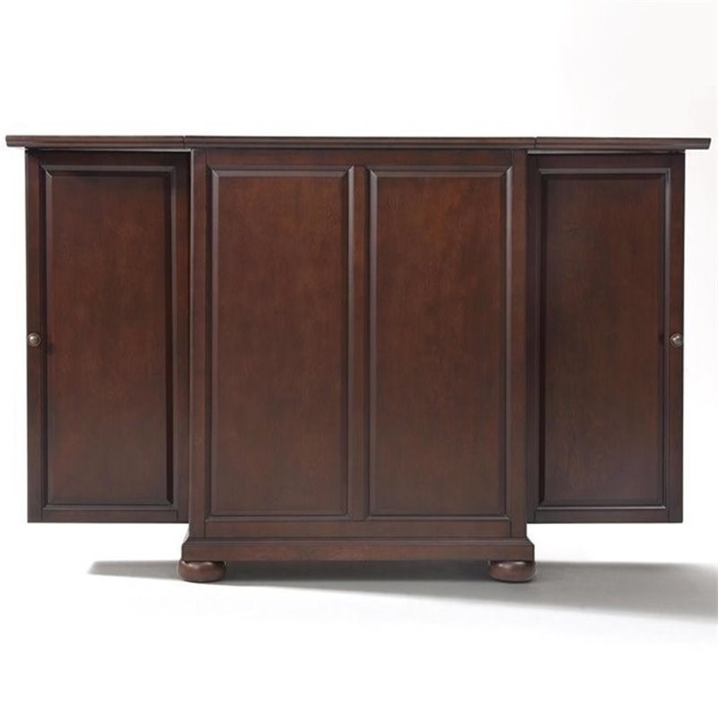 Pemberly Row Expandable Home Bar in Vintage Mahogany Homesquare