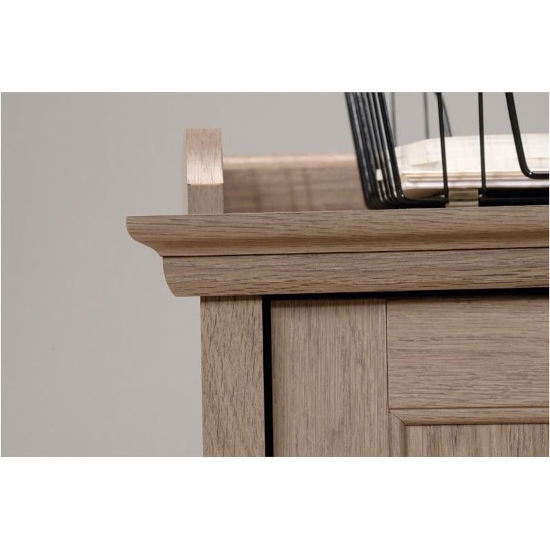 Pemberly Row L Shaped Desk in Salt Oak