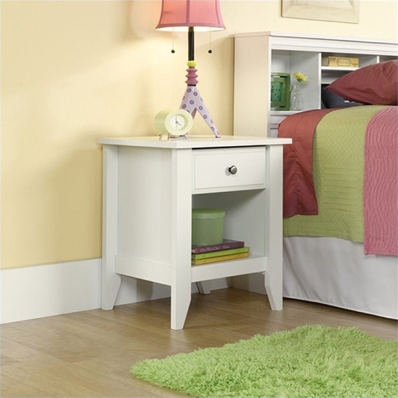 Pemberly Row Nightstand in Soft White