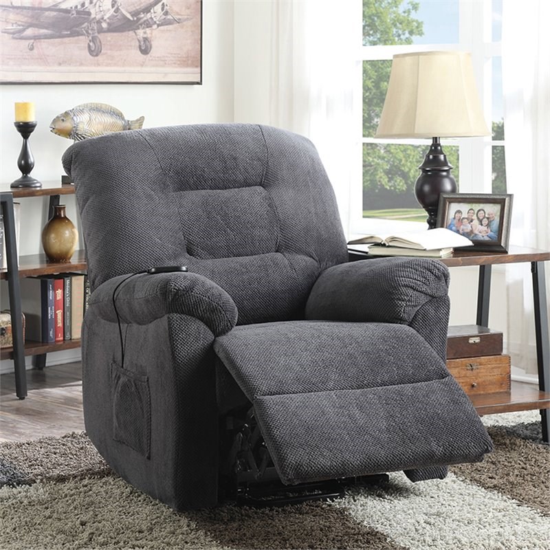 Pemberly Row Power Lift Recliner in Charcoal Homesquare