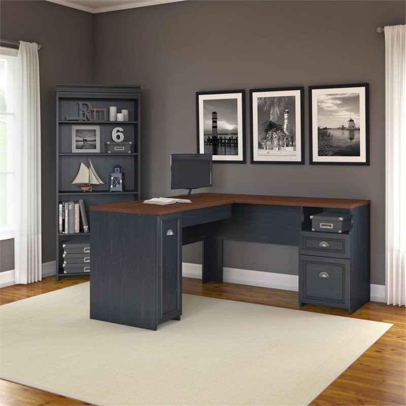 Pemberly Row 2 Piece Office Set in Antique Black