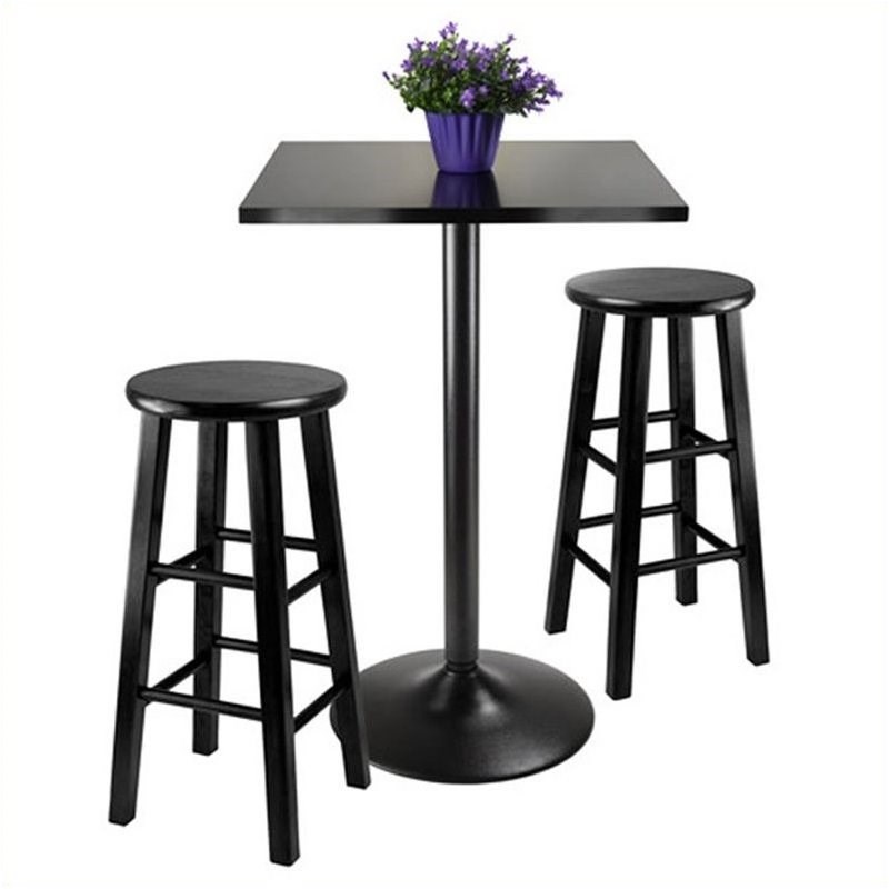 Pemberly Row 3 Piece Pub Table with 24