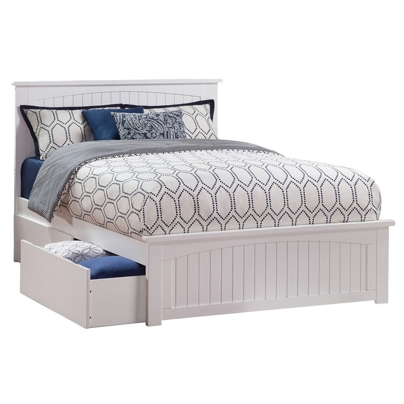 pemberly row queen storage platform bed in white pr1653003