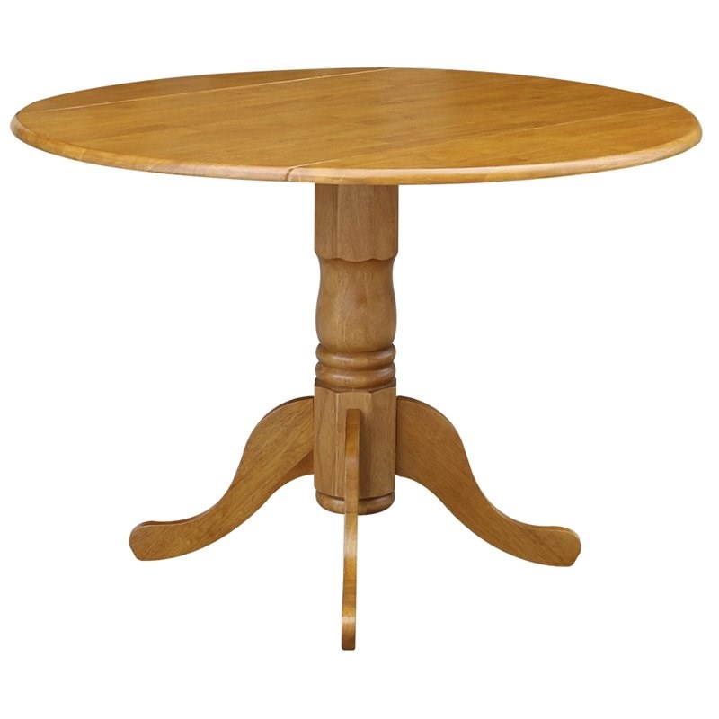 Pemberly Row Round End Table in Mahogany Wood Finish Pemberly Row Round End Table in Mahogany Wood Finish