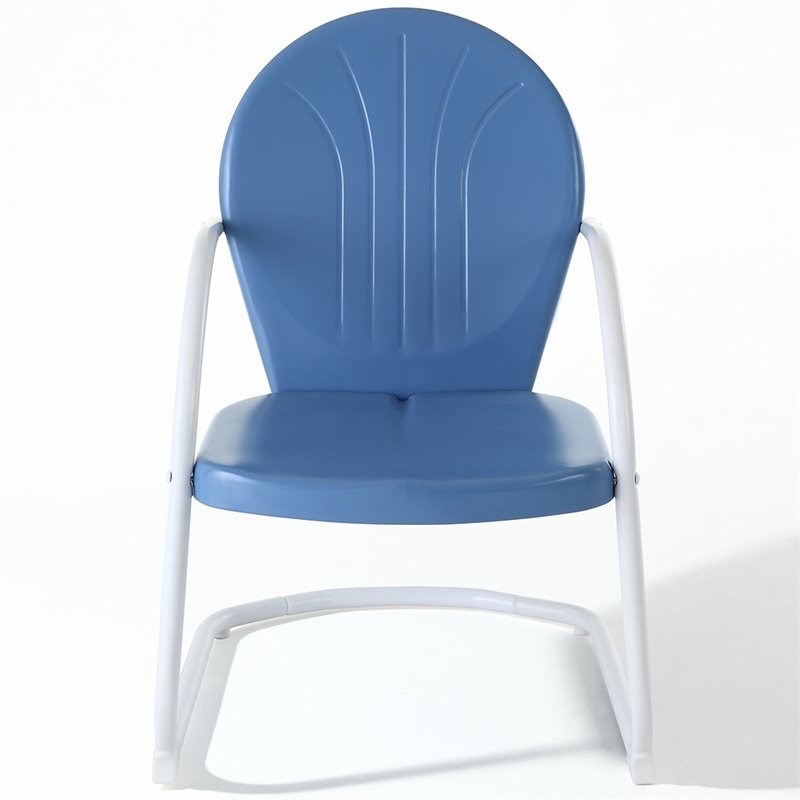 Pemberly Row Metal Chair in Sky Blue Homesquare