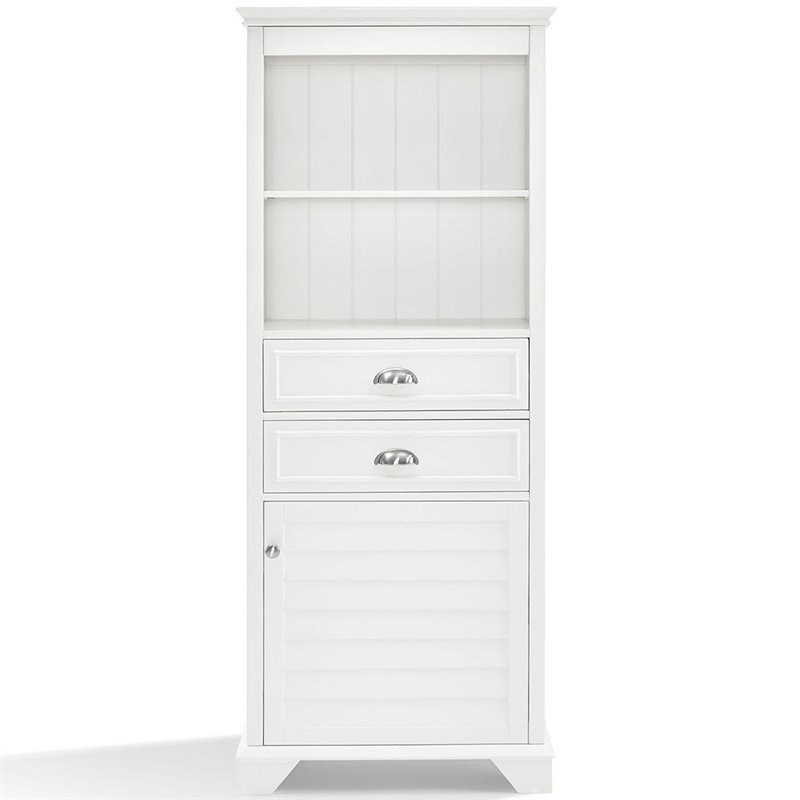 Pemberly Row Linen Cabinet in White | Homesquare