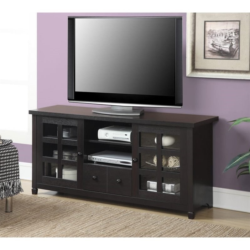 Pemberly Row TV Stand in Espresso