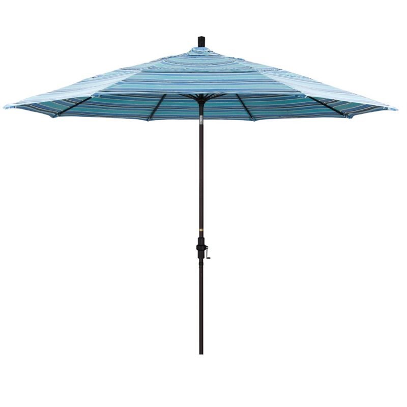 Pemberly Row 11' Patio Umbrella in Dolce Oasis