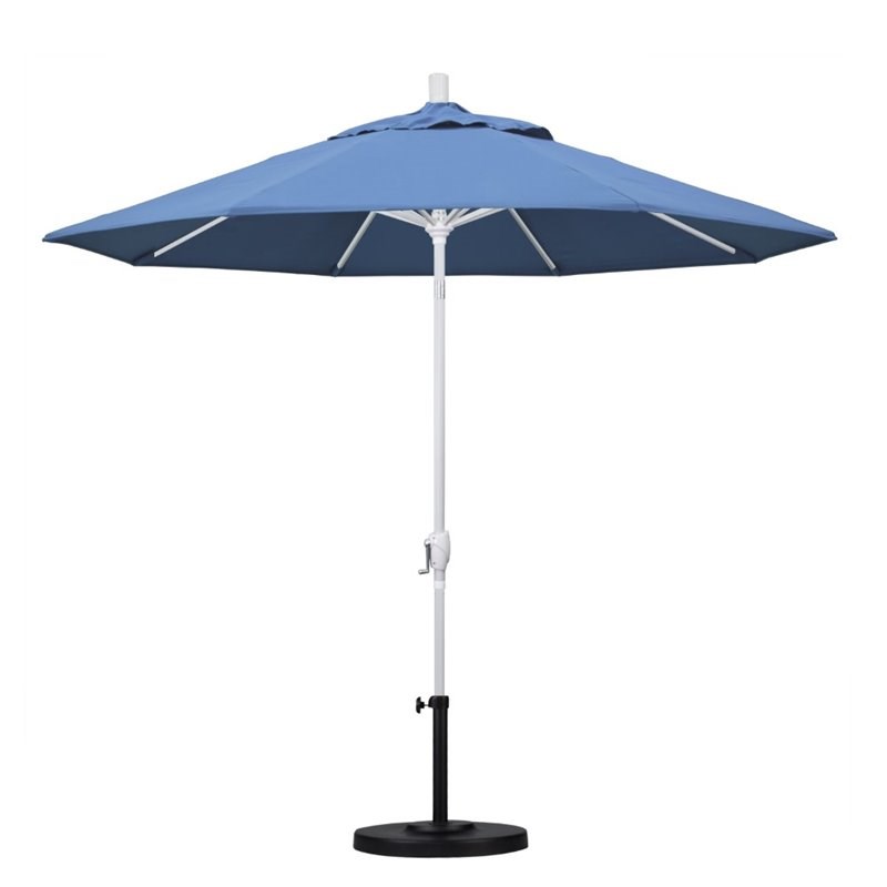 Pemberly Row 9' Patio Umbrella in Forest Blue