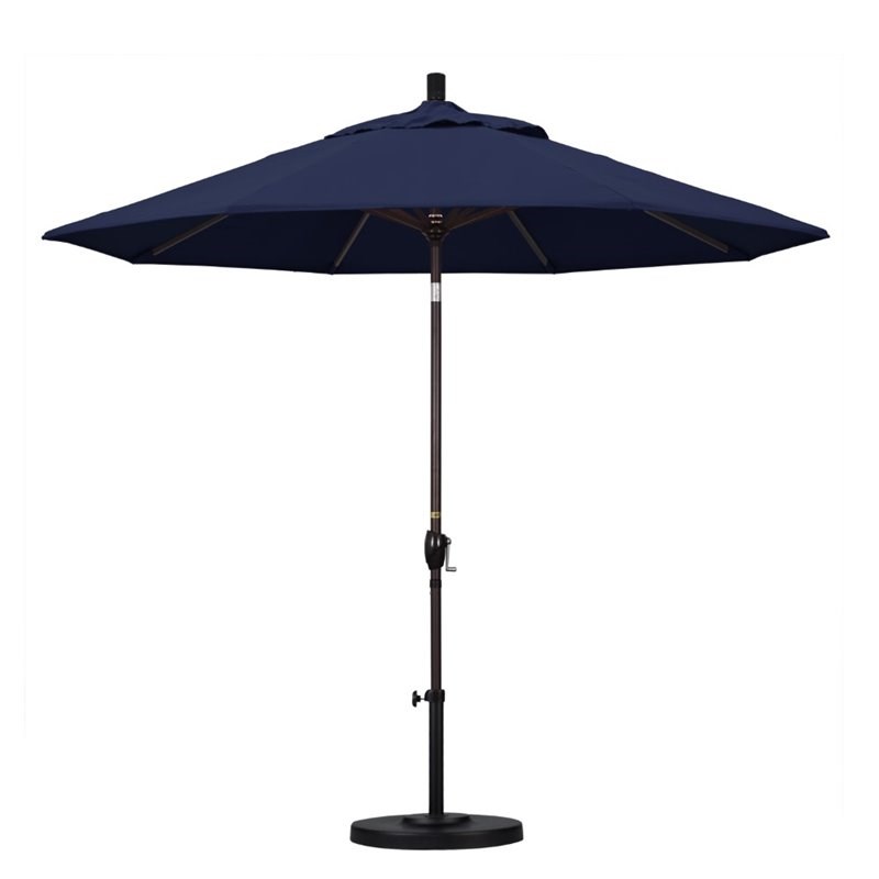 Pemberly Row 9' Patio Umbrella in Navy Blue