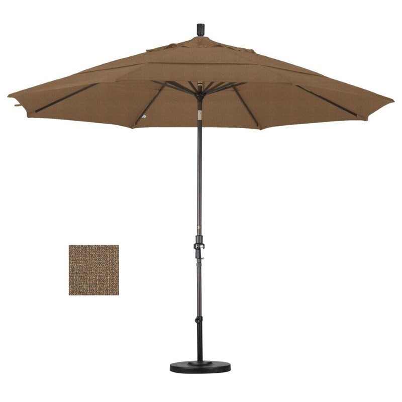 Pemberly Row 11' Patio Umbrella in Woven Sesame