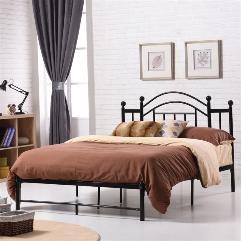 Pemberly Row Twin Platform Bed In Black Pr 1644114