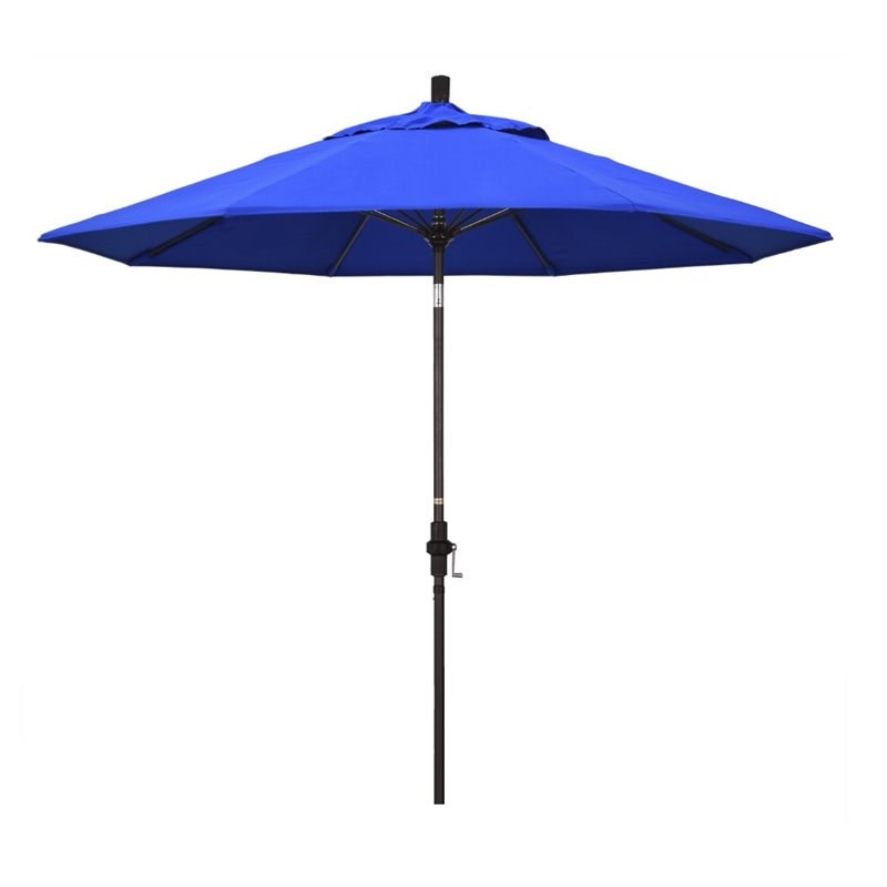 Pemberly Row 9' Patio Umbrella in Pacific Blue