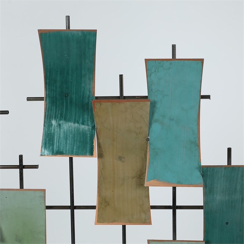 Pemberly Row Contemporary Metal Abstract Wall Decor