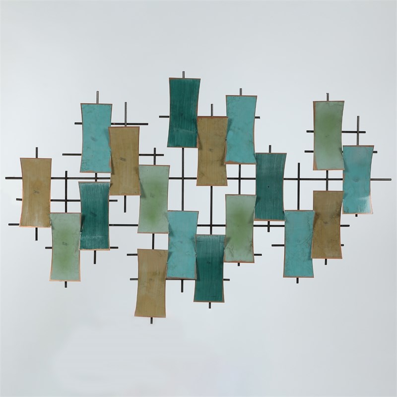 Pemberly Row Contemporary Metal Abstract Wall Decor