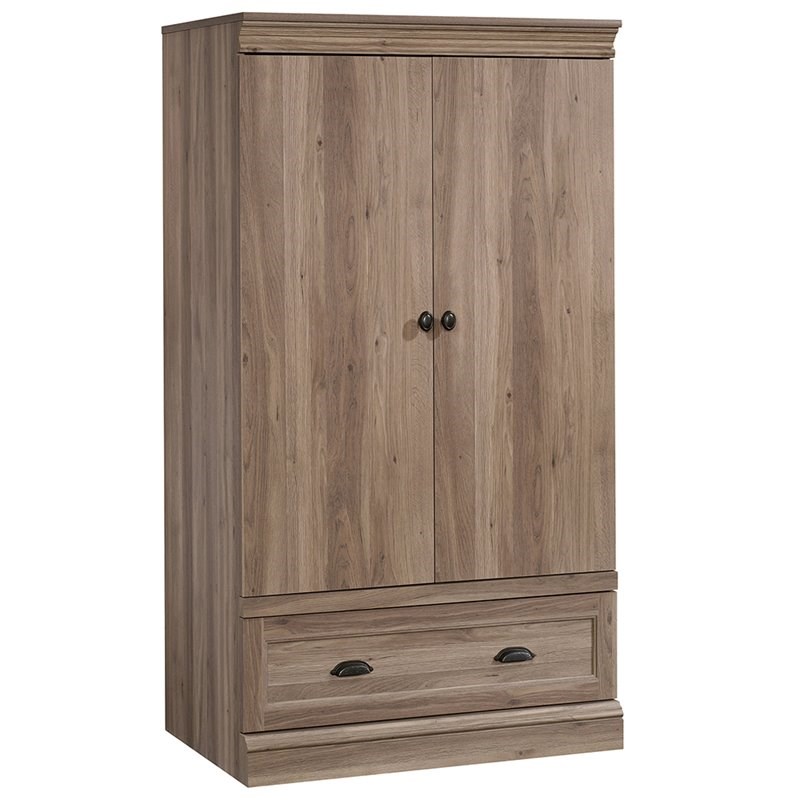 Pemberly Row Wardrobe Armoire in Salt Oak Homesquare