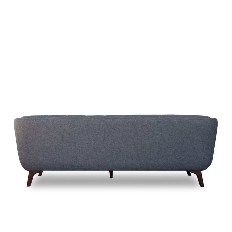 Pemberly Row Mid Century Modern Allen Gray Sofa 85