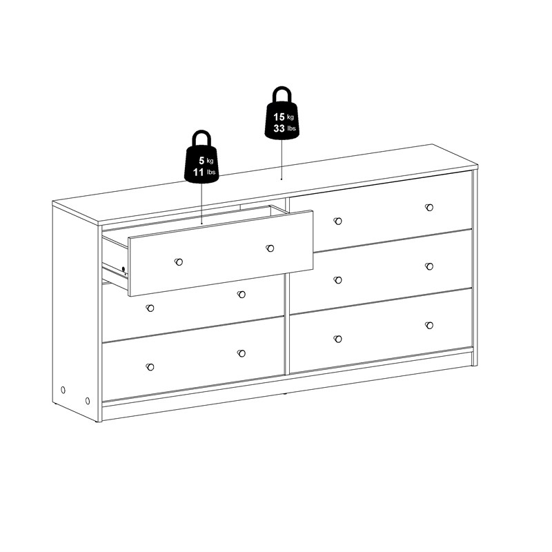 Pemberly Row 6-Drawer Dresser