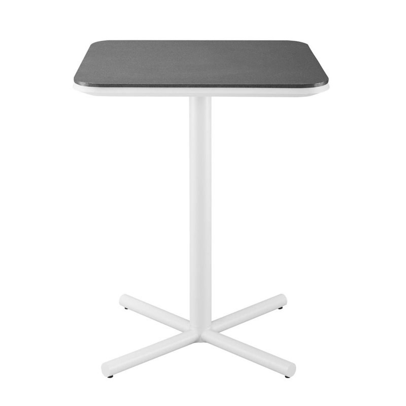Pemberly Row Aluminum Outdoor Pub Table in White