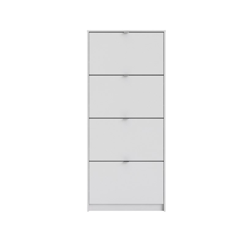 Pemberly Row 4 Drawer Shoe Cabinet in White