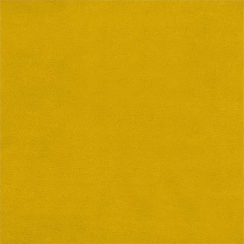 Pemberly Row Contemporary Velvet Loveseat in Yellow
