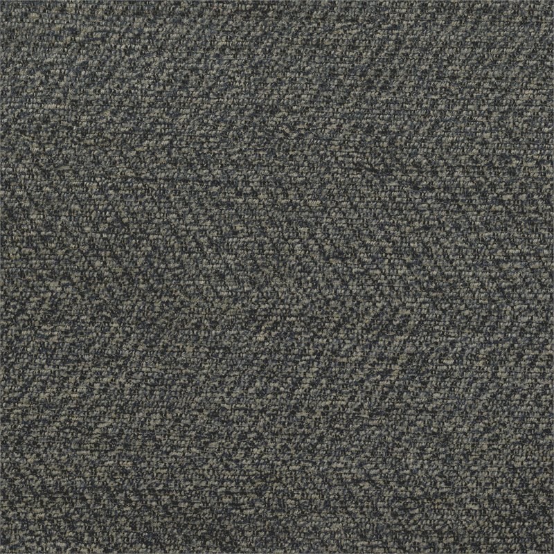 Pemberly Row Elegant Chenille Futon in Dark Gray