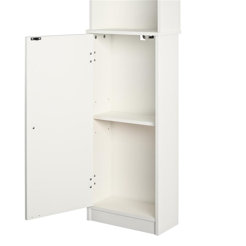 Pemberly Row Transitional 3 Shelf Storage Tower in White