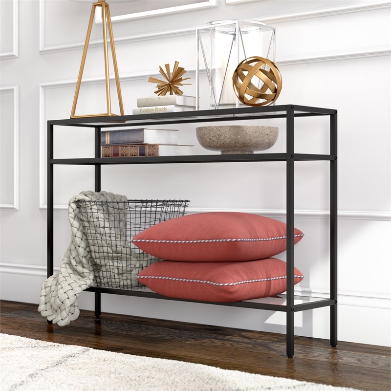 black metal console table        <h3 class=