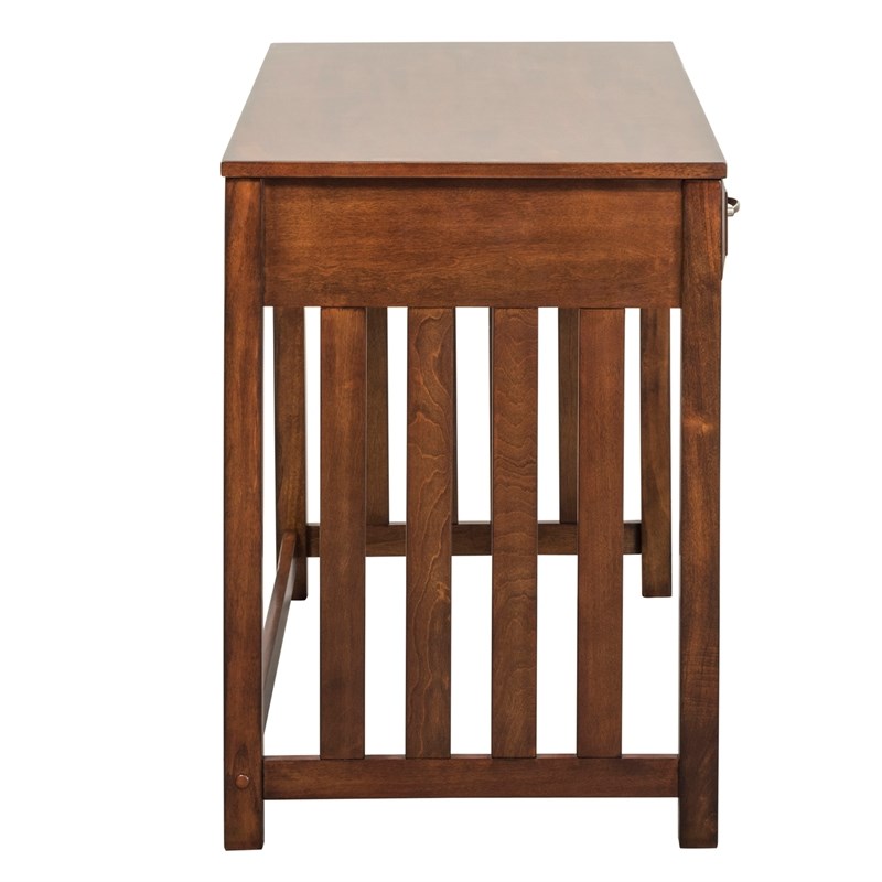 Pemberly Row Traditional Wood Complete Desk in Cherry
