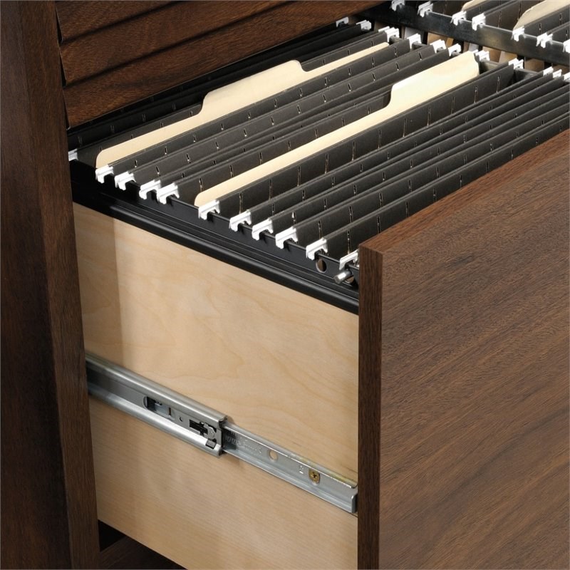 Pemberly Row 2 Drawer Wooden Lateral File in Spiced Mahogany
