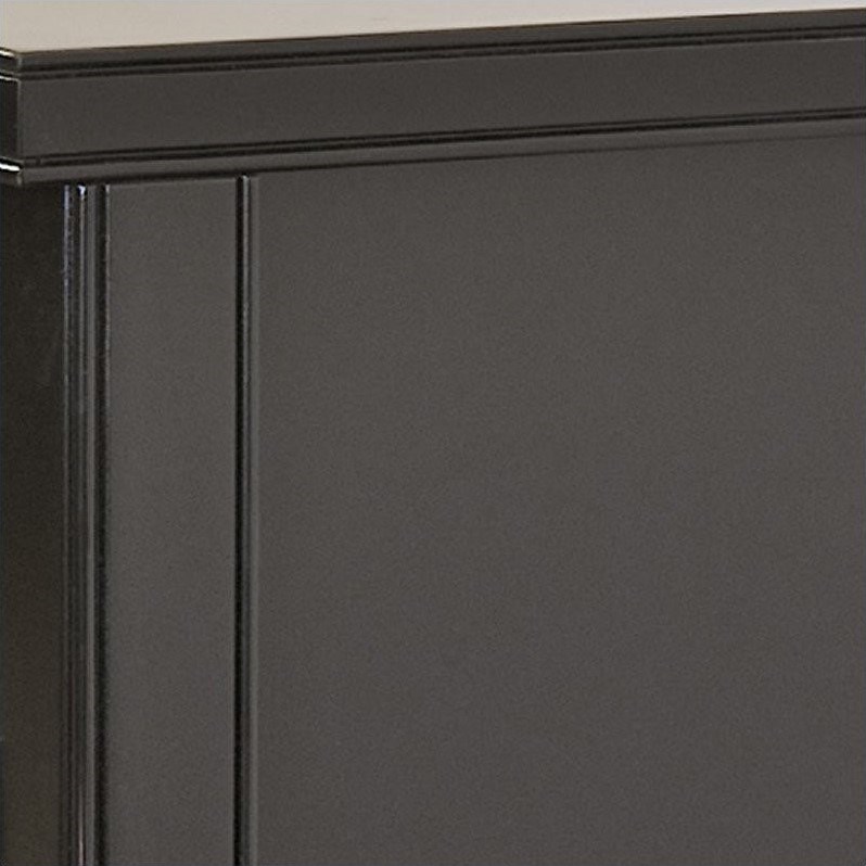 beaumont lane 84" bookcase in midnight smoke - bl-421776