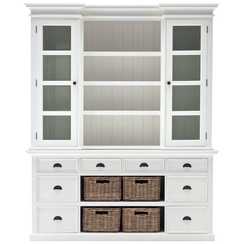 Beaumont Lane Storage with Hutch in Pure White Homesquare