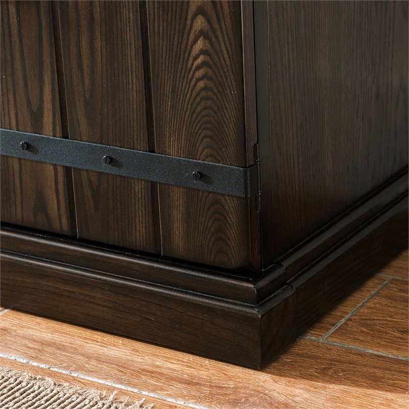 beaumont lane 54" corner tv stand in laurel oak - bl-4754-1845338