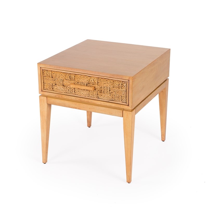 Beaumont Lane Natural Light Wood End Table Homesquare