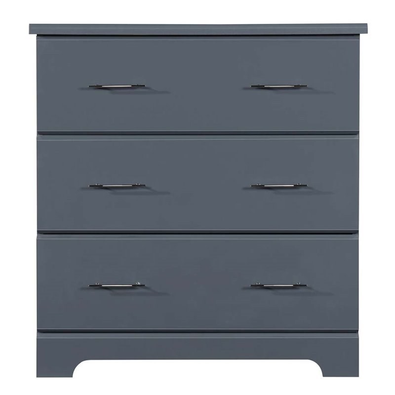 Stork Craft USA Brookside 3 Drawer Chest in Gray