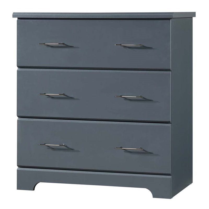 Stork Craft USA Brookside 3 Drawer Chest in Gray