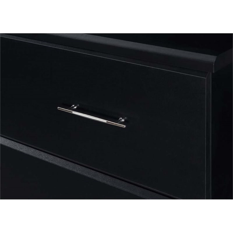 Stork Craft USA Brookside 6 Drawer Dresser in Black