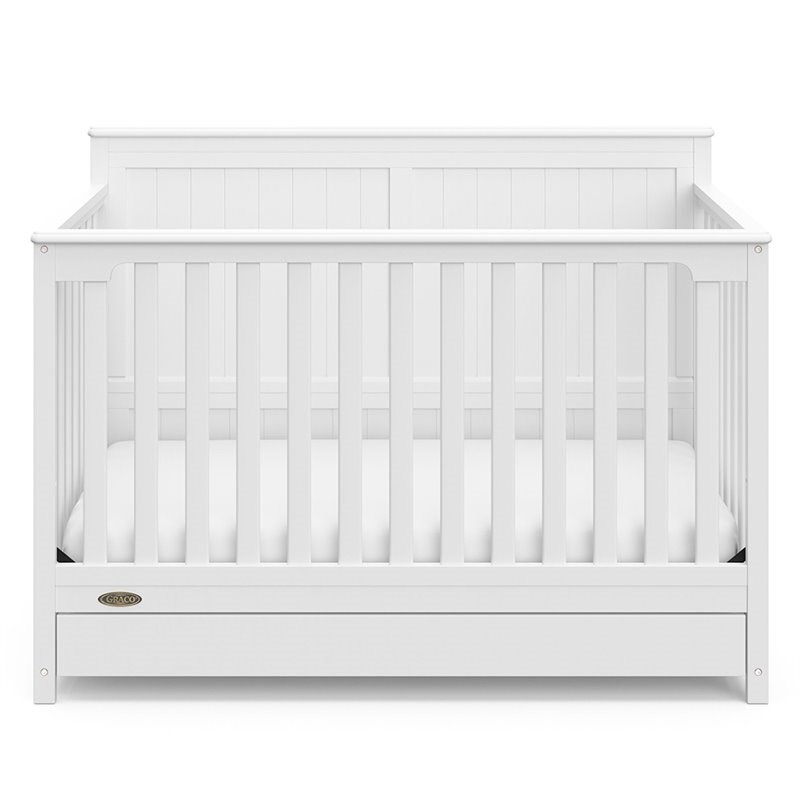 Graco Hadley 4 in 1 Convertible Crib with Drawer in White