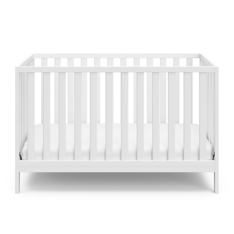 Stork Craft USA Pacific Wood 4-in-1 Convertible Crib in White Finish