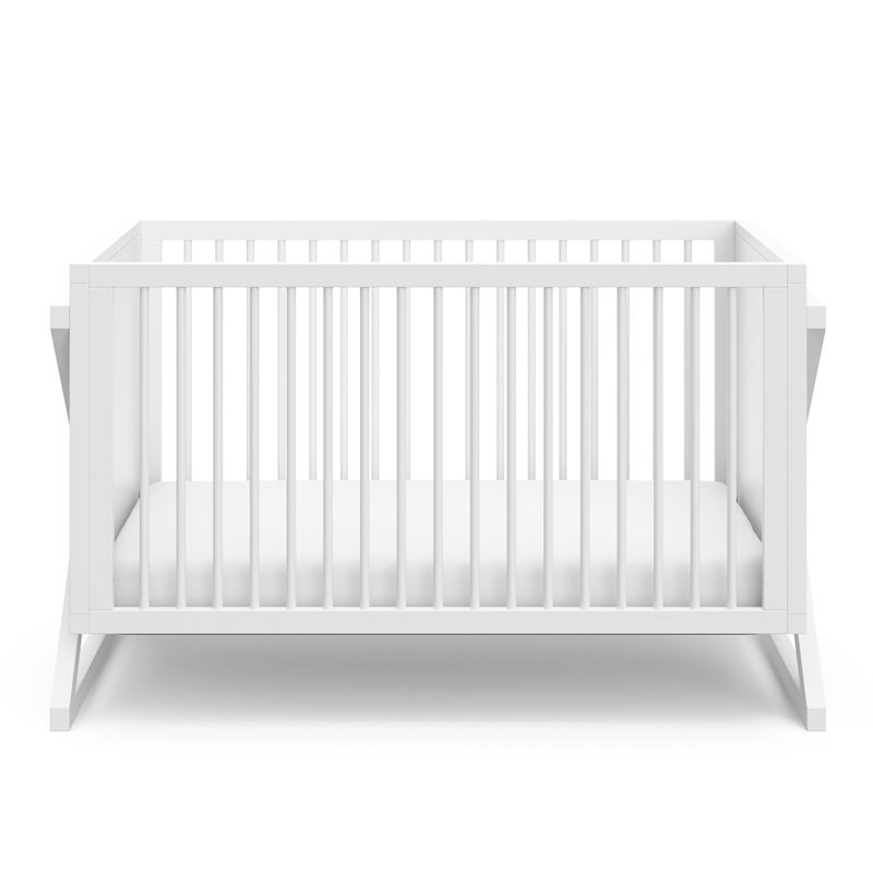 Stork Craft USA Equinox Wood 3-in-1 Convertible Crib in White