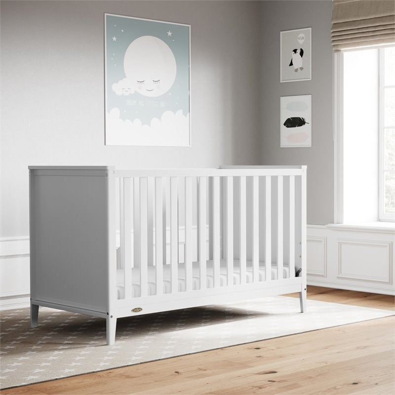 Stork Craft USA Graco Melbourne Wood 3-in-1 Convertible Crib in White