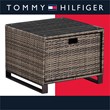 Tommy Hilfiger Oceanside Outdoor Side Table with Storage in Brown