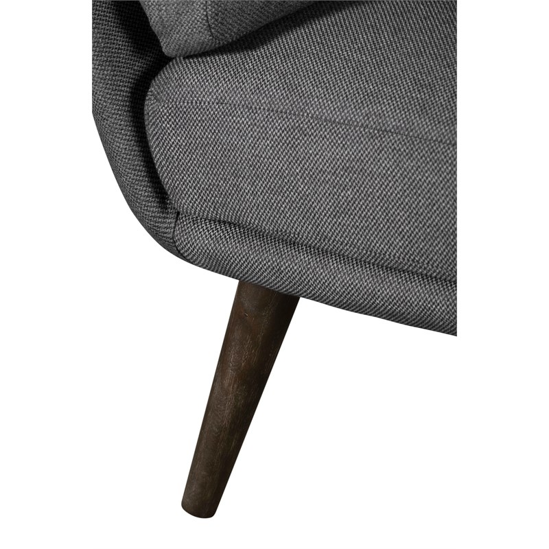 Tommy Hilfiger Pelham Armless Accent Chair in Dark Gray